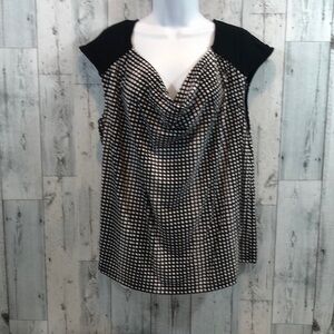 Lane Bryant Slouch Neckline Checkered Blouse 18/20